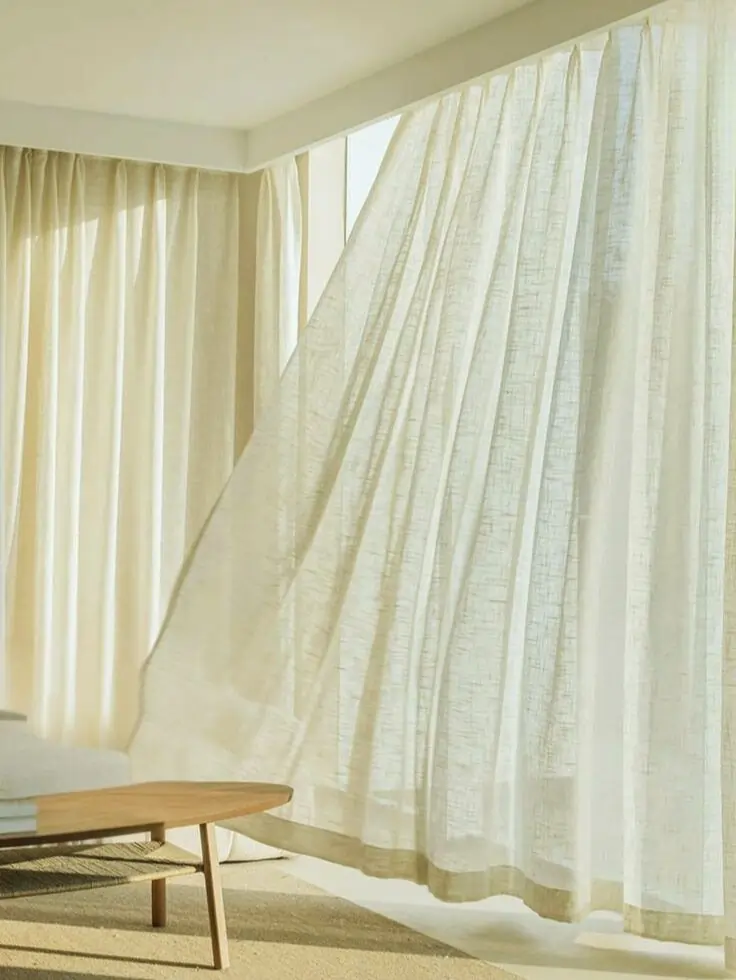 Linen curtain dubai