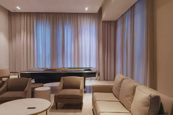 living room curtain in dubai